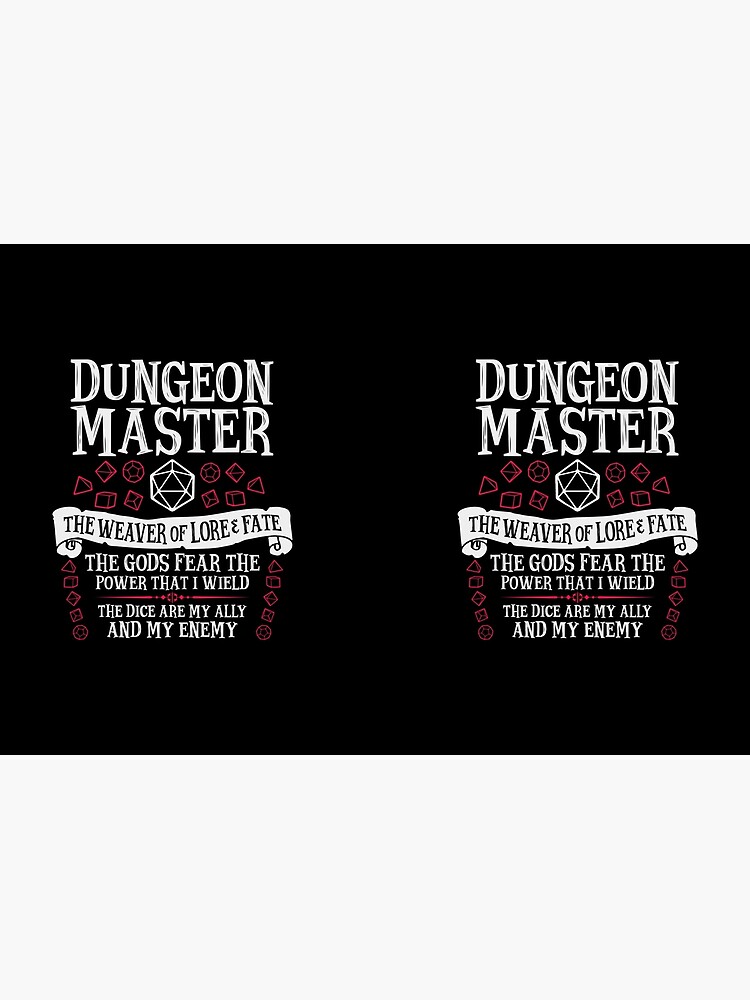 Dungeon Master, The Weaver of Lore & Fate - Dungeons & Dragons (White Text) by enduratrum