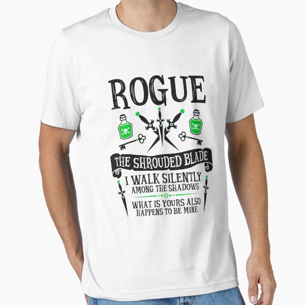Item preview, ROGUE, THE SHROUDED BLADE - Dungeons & Dragons (Black Text) designed and sold by enduratrum.