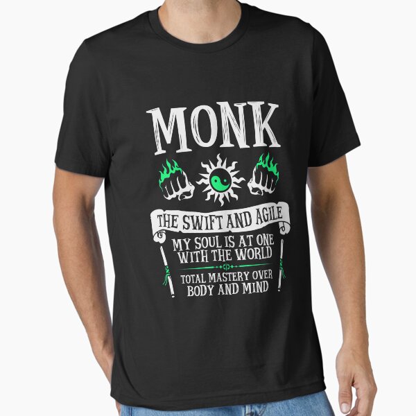 Item preview, MONK, THE SWIFT AND AGILE - Dungeons & Dragons (White) designed and sold by enduratrum.