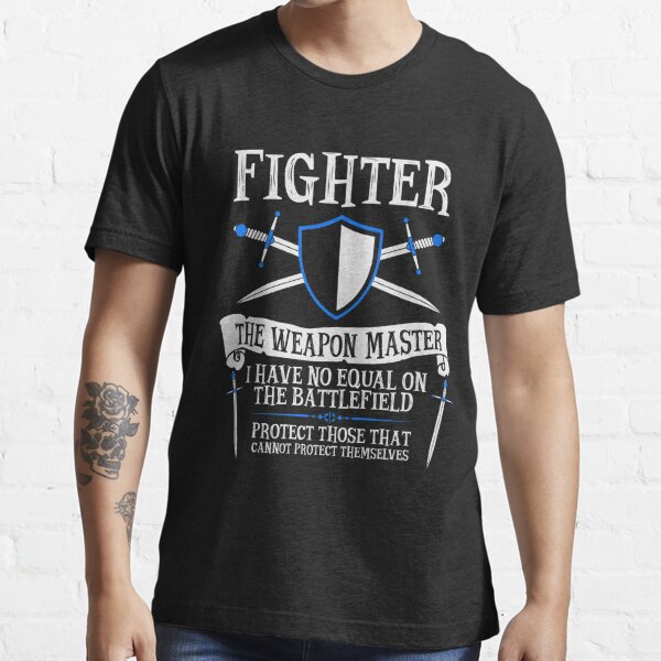 FIGHTER, THE WEAPON MASTER - Dungeons & Dragons (Black) Essential T-Shirt