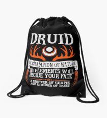 DRUID, THE CHAMPION OF NATURE - Dungeons & Dragons (Black) Drawstring Bag