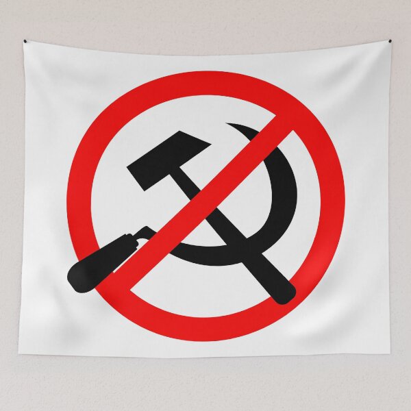 Item preview, Anti-Communist Logo designed and sold by RebarForOwt.