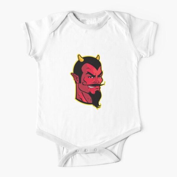 Bodies Bebe Manches Courtes Sur Le Theme Diable Rouge Redbubble