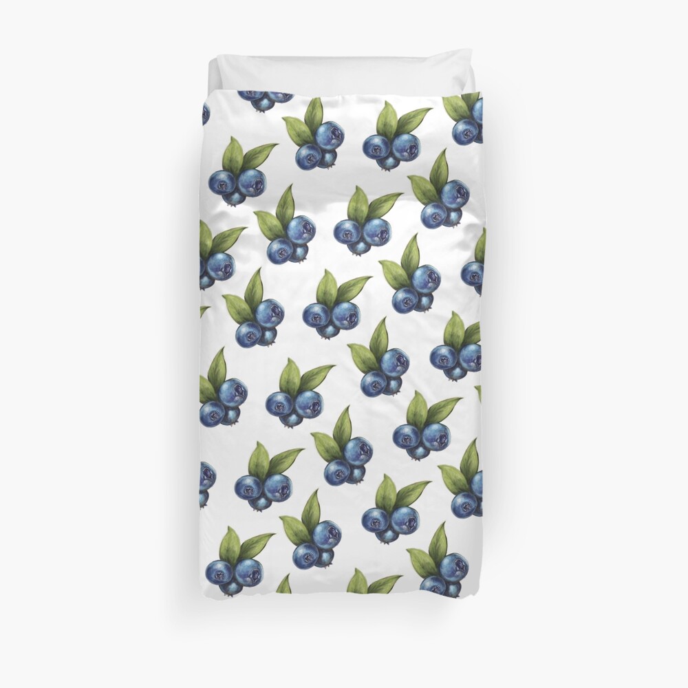 Blueberries Duvet Cover