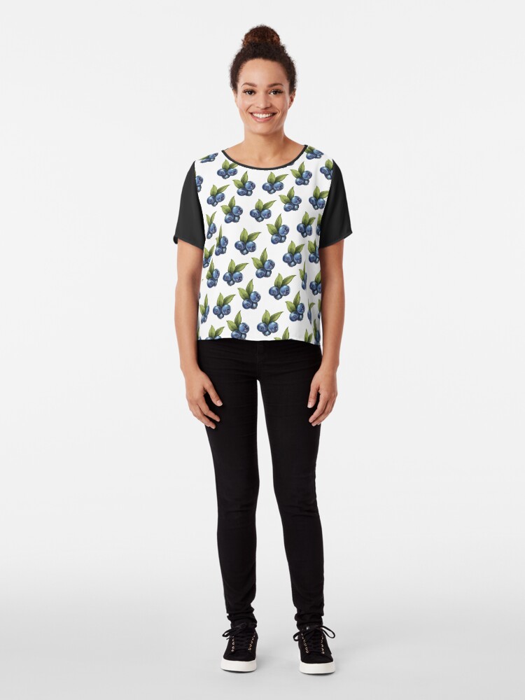 Alternate view of Blueberries Chiffon Top