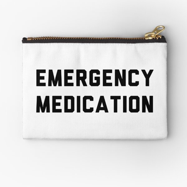 Emergency medication pouch Zipper Pouch