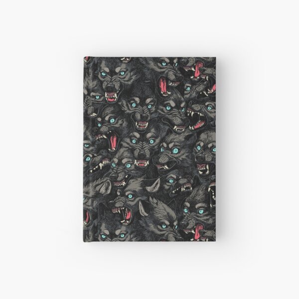 Wolf Pack Pattern Hardcover Journal