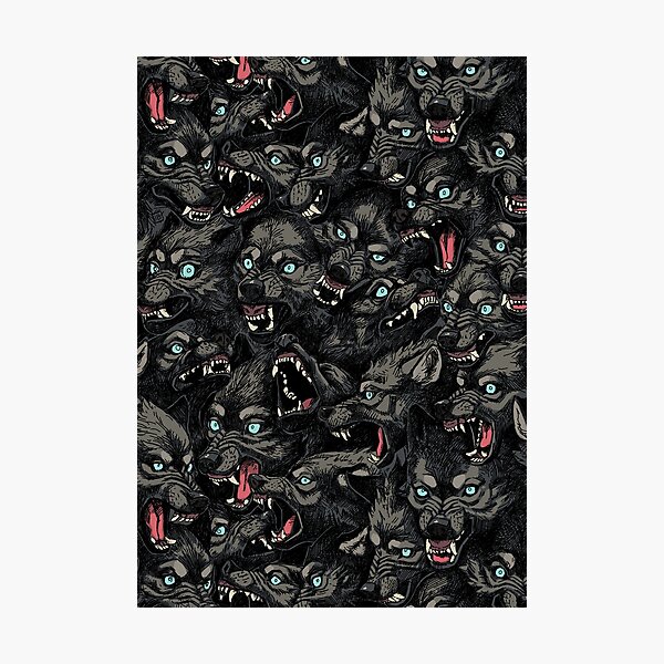 Wolf Pack Pattern Photographic Print