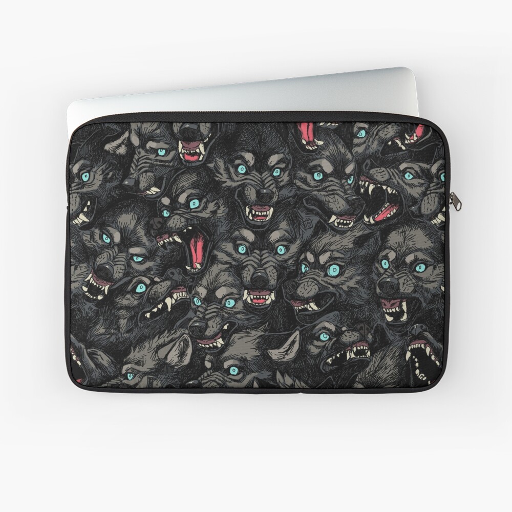 Wolf Pack Pattern Laptop Sleeve
