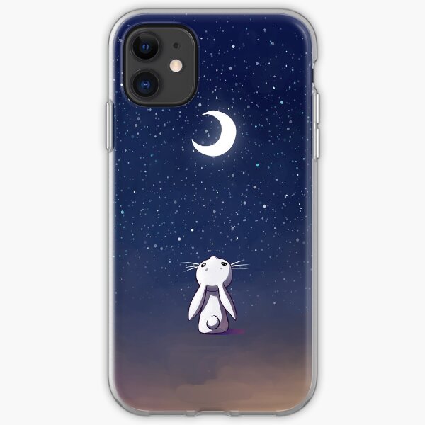 Moon Bunny iPhone Soft Case