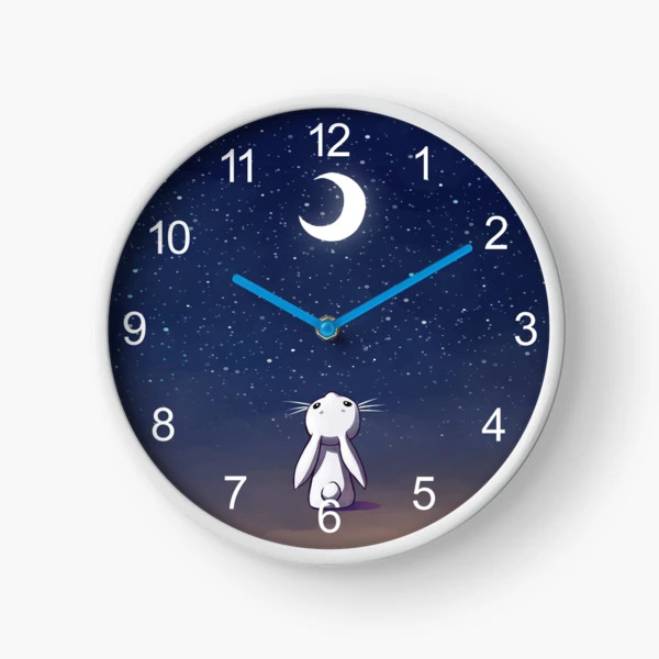 Moon Bunny | Clock