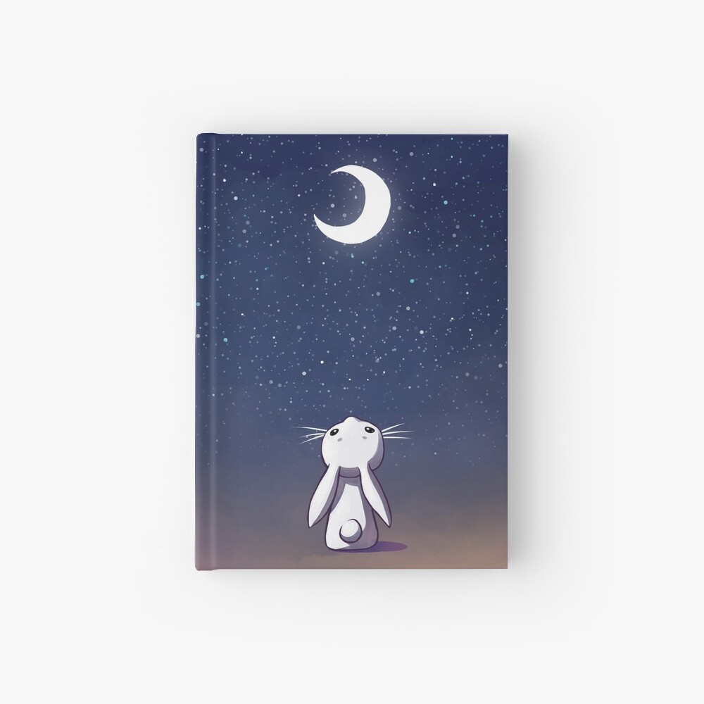 Moon Bunny Hardcover Journal