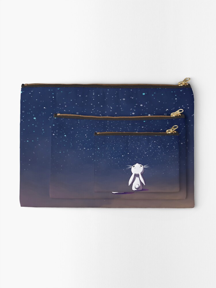 Alternate view of Moon Bunny Zipper Pouch