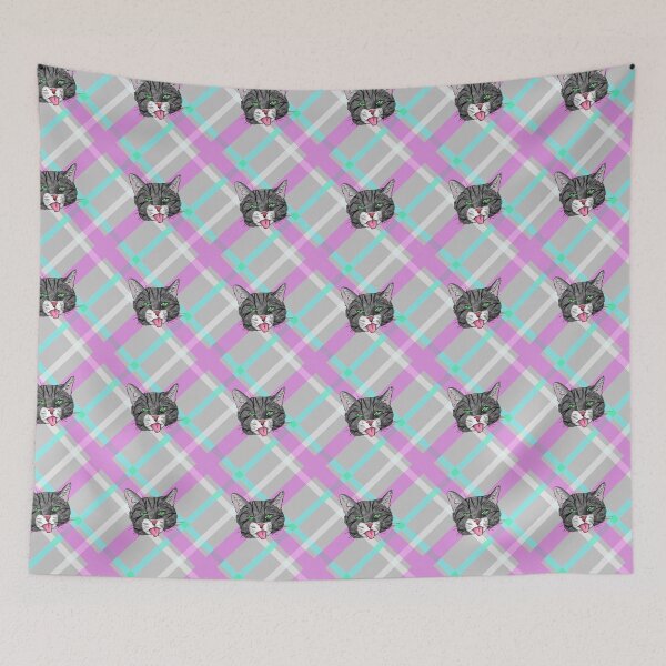 Item preview, Grey Tabby Plaid designed and sold by SonneFaunArt.