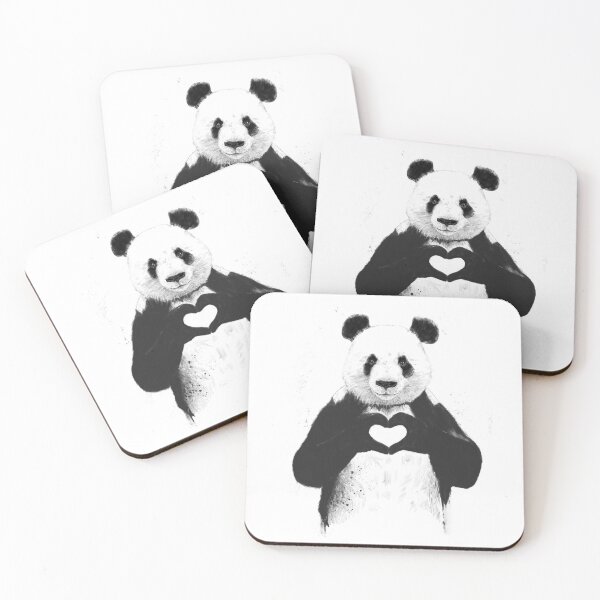 All you need is love Coasters (Set of 4)