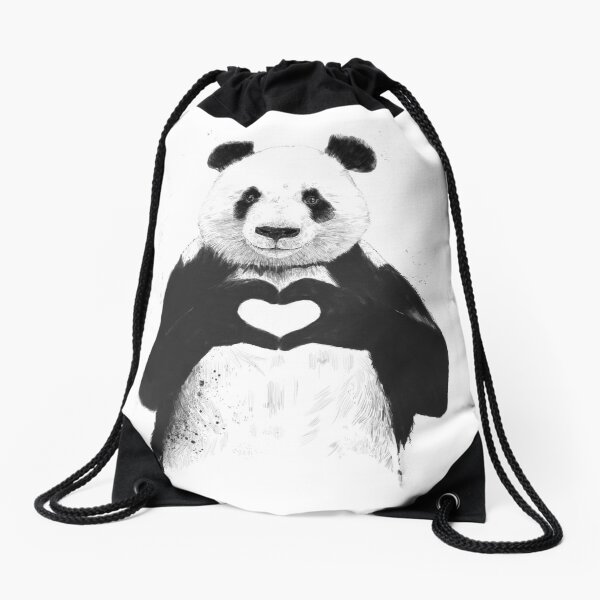 Tout ce dont tu as besoin c'est de l'amour Sac à cordon