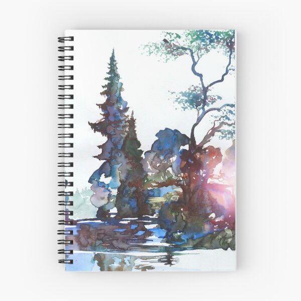 Item preview, Watercolor Forest and Pond designed and sold by Curtiss Shaffer.