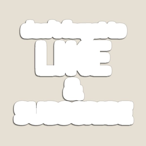 Item preview, Do not forget to like and subscribe designed and sold by Dator.