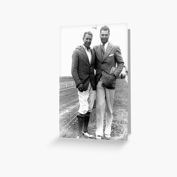 Pat MCarthy with Jack Dempsey (1920 or so) Greeting Card