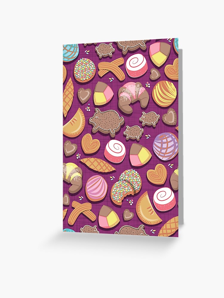 Mexican Sweet Bakery Frenzy Pink Background Pastel Colors