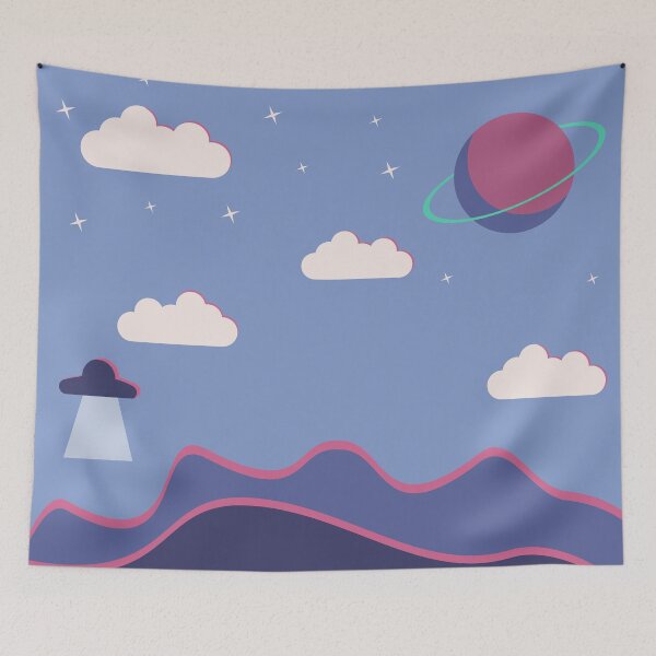 Item preview, Flat Art Space Illustration designed and sold by kyleware.