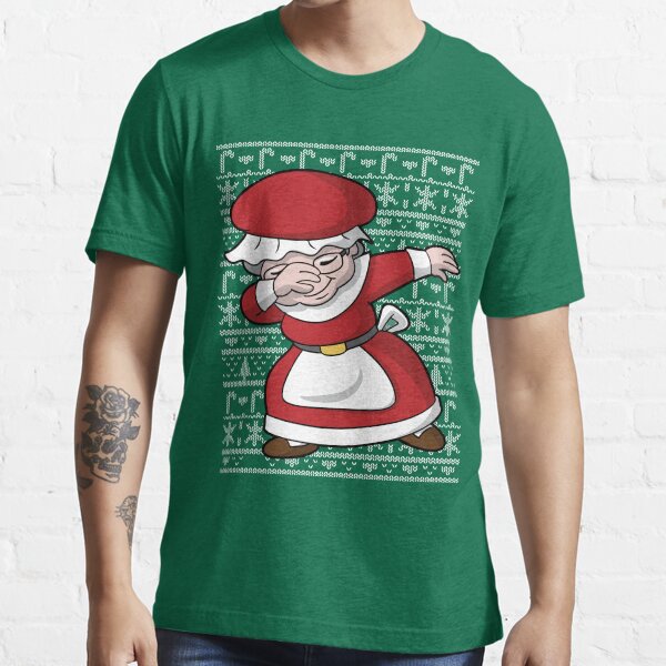 "Christmas Dabbing Mrs Santa Claus Ugly Sweater " Tshirt for Sale by