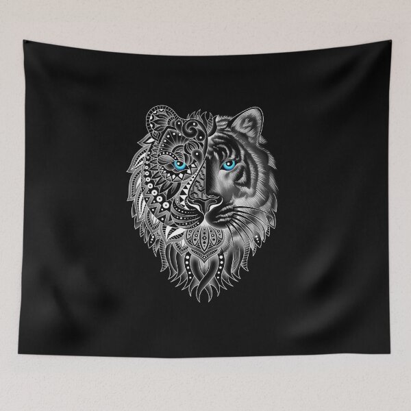 Item preview, Geometric Tiger (Black) designed and sold by AJ Constable Tattoo Artist.
