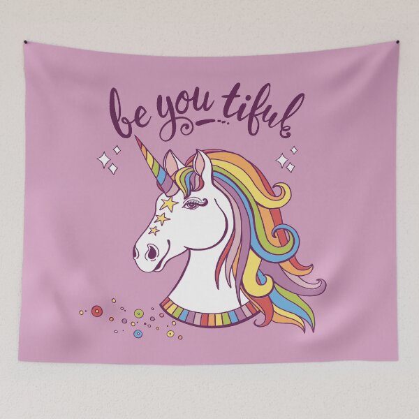 Item preview, Rainbow Unicorn, Be You Tiful Mythical Fantasy  designed and sold by Carrie Stephens.
