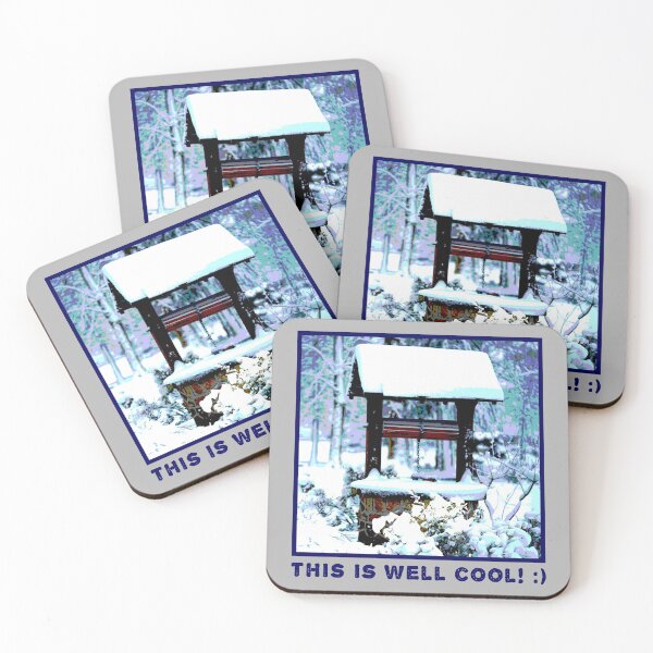 Item preview, This Is Well Cool - Snow Covered Winter Wishing Well Pun designed and sold by TimespunThreads.