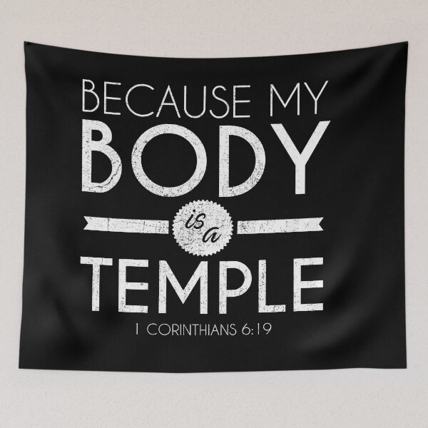 Item preview, My Body Is A Temple designed and sold by kjanedesigns.