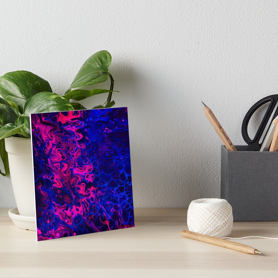 Blacklight Art Board Print