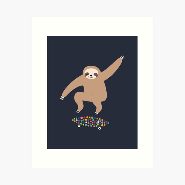 Sloth Gravity Art Print