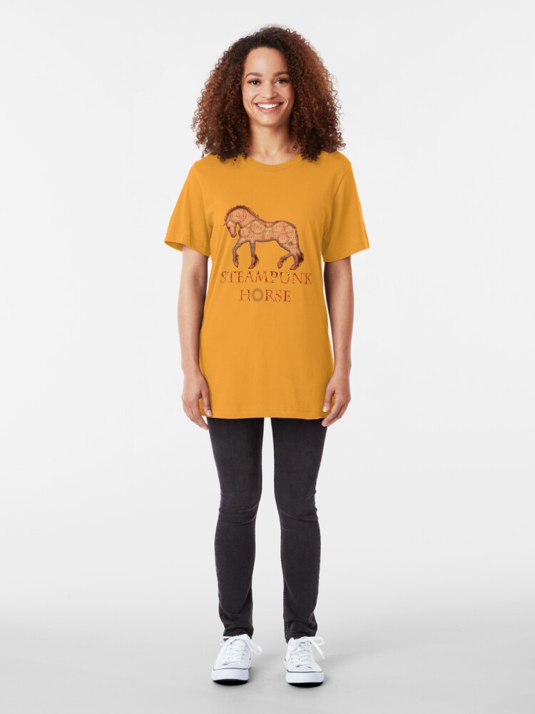 Alternate view of Steampunk horse Slim Fit T-Shirt