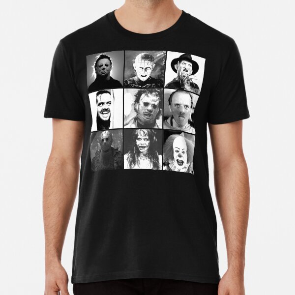 Iconic Horror Villians Premium T-Shirt