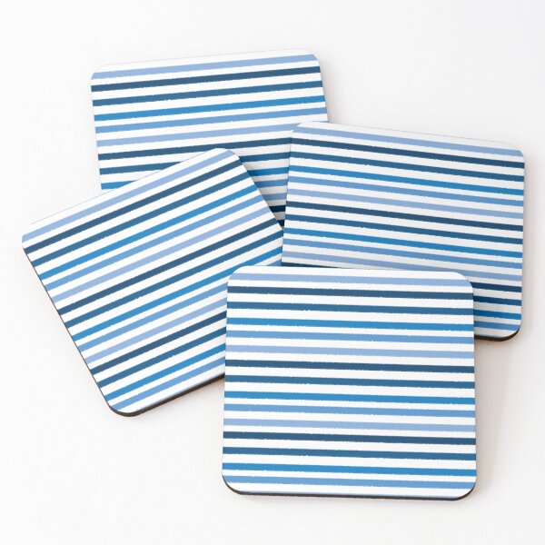 Item preview, Blue stripes on white designed and sold by wordznart.