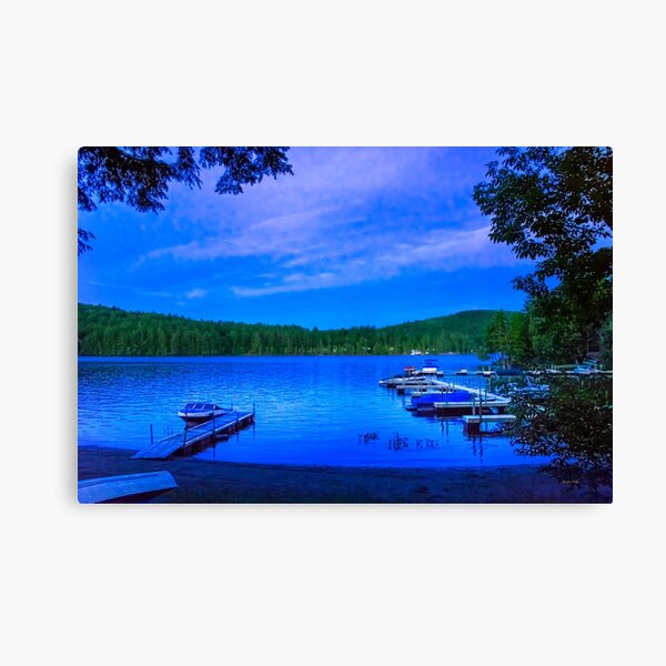 Blue Hour Brant Lake NY Canvas Print