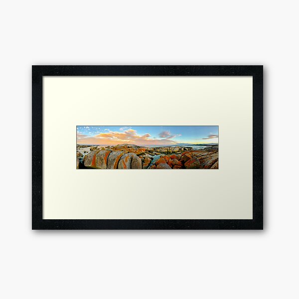 Sunset Rocks Framed Art Print