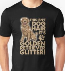 Golden Retriever Dog Glitter Unisex T-Shirt