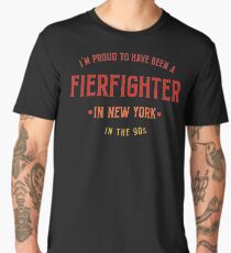 Proud Firefighter New York Tshirt Men's Premium T-Shirt