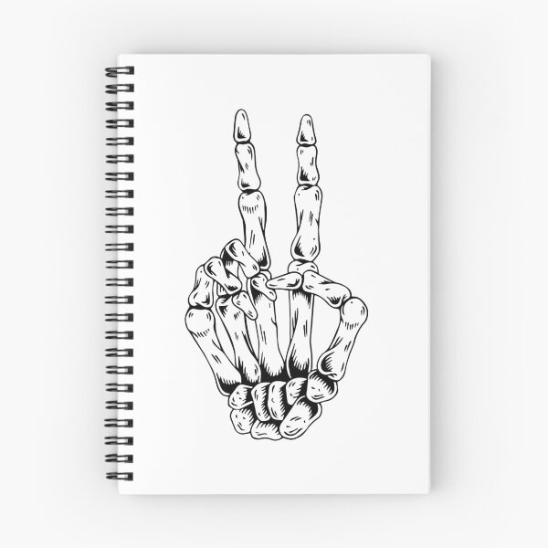 Item preview, Skeleton Bone Hand Peace Sign designed and sold by cultured.