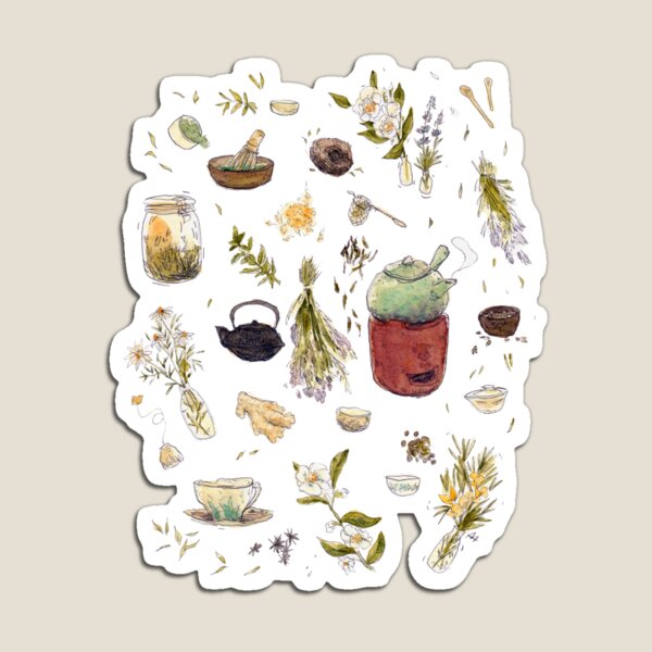 Item preview, Plantas de té - Colección de té de sauce designed and sold by RumpledCrow.