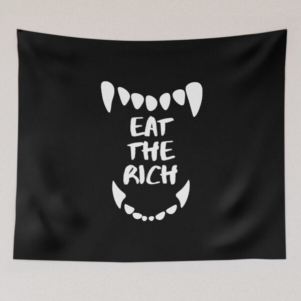 Item preview, Eat the rich (white) designed and sold by wolfszeit.