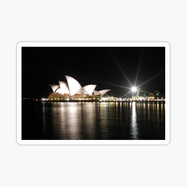 Sydney Opera House at night Sticker