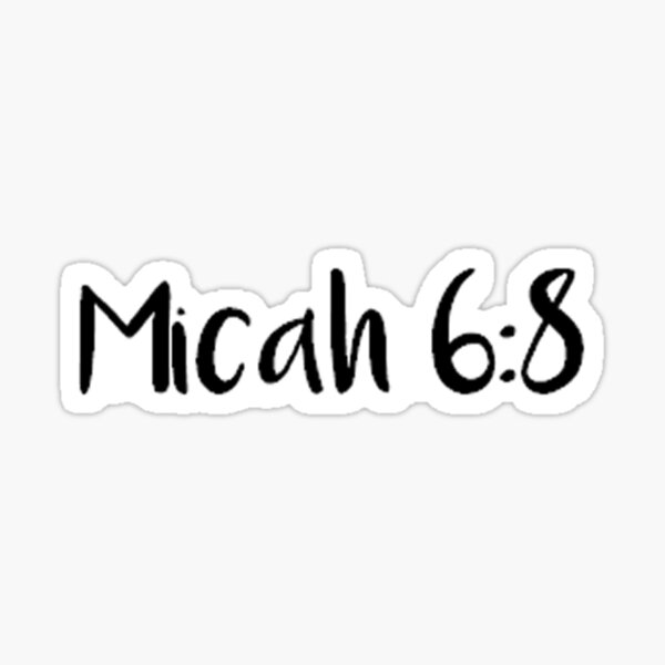 Vista previa del artículo con la obra «Miqueas 6:8», diseñado y vendido por nina-c.