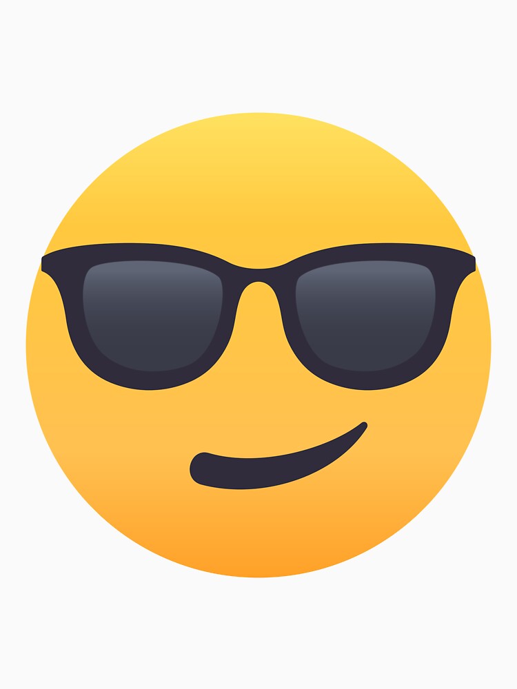 joypixels-smiling-face-with-sunglasses-emoji-t-shirt-by-joypixels