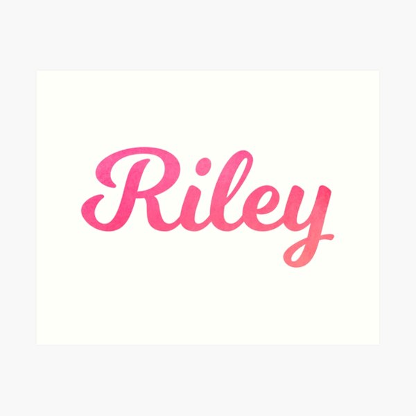 Riley (female) | Name Art Print