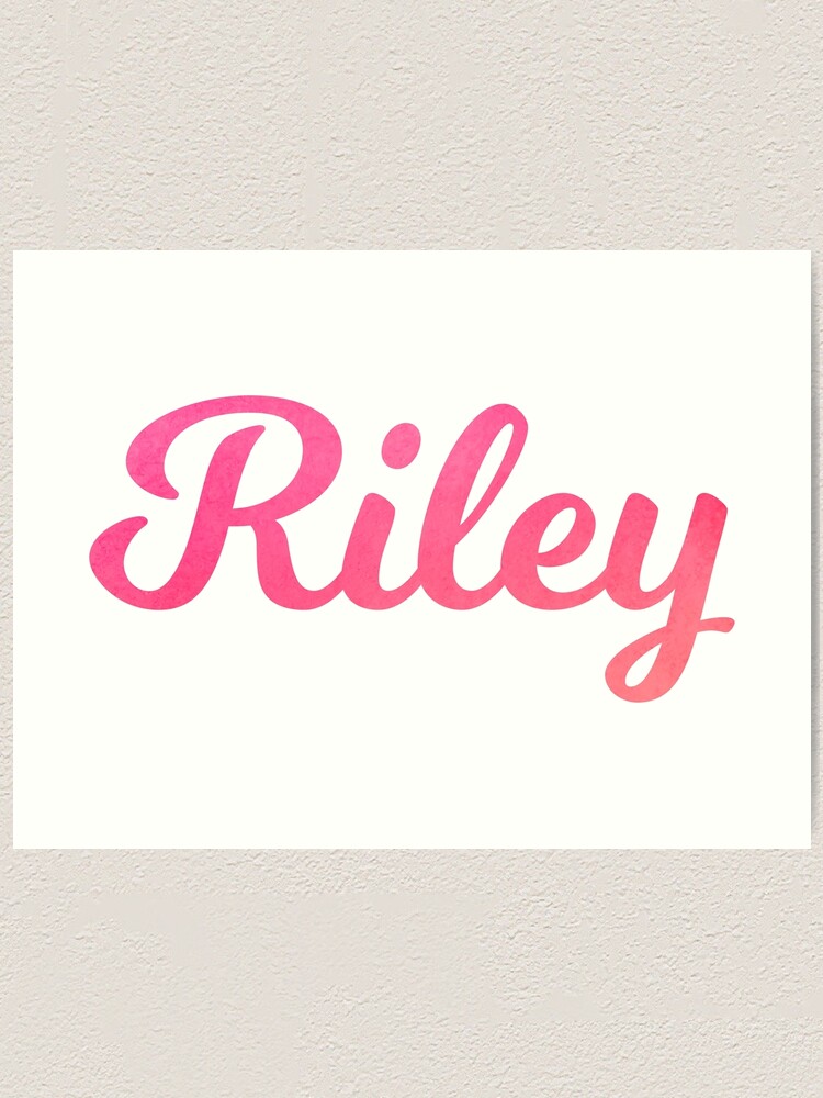 Riley (male) | Name Art Print