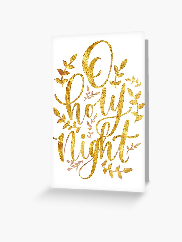 O Holy Night Handwritten Lyrics Art Board Print for Sale by EmmaMargason