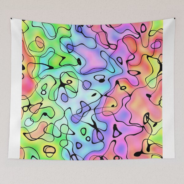 Item preview, Abstract # 15 - Rainbow and Lines designed and sold by wordznart.