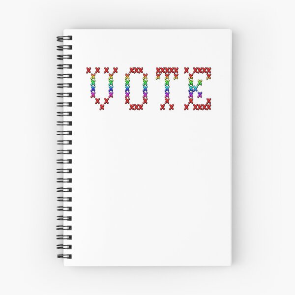 Item preview, Rainbow Cross Stitch VOTE designed and sold by ThymeLeeDesigns.